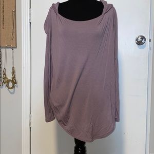 NWOT Free People Beach hooded top tunic